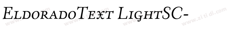 EldoradoText LightSC字体转换